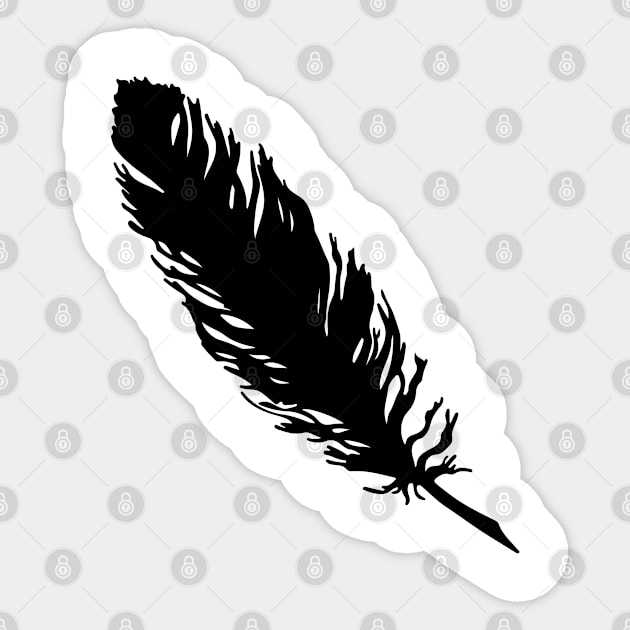 Feather Sticker by ShirtyLife